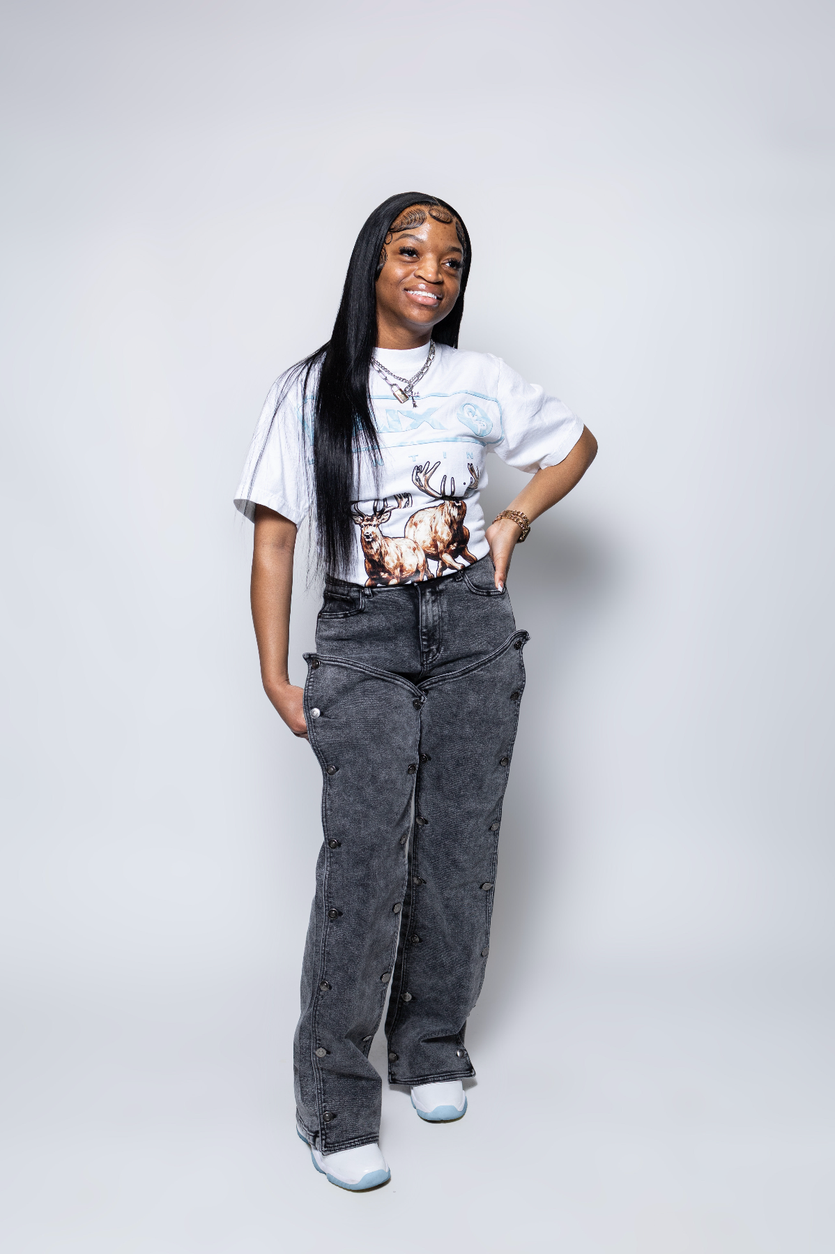 CLP PAIX HUNTING ESSENTIAL TEE WHITE LEGEND BLUE CAMO