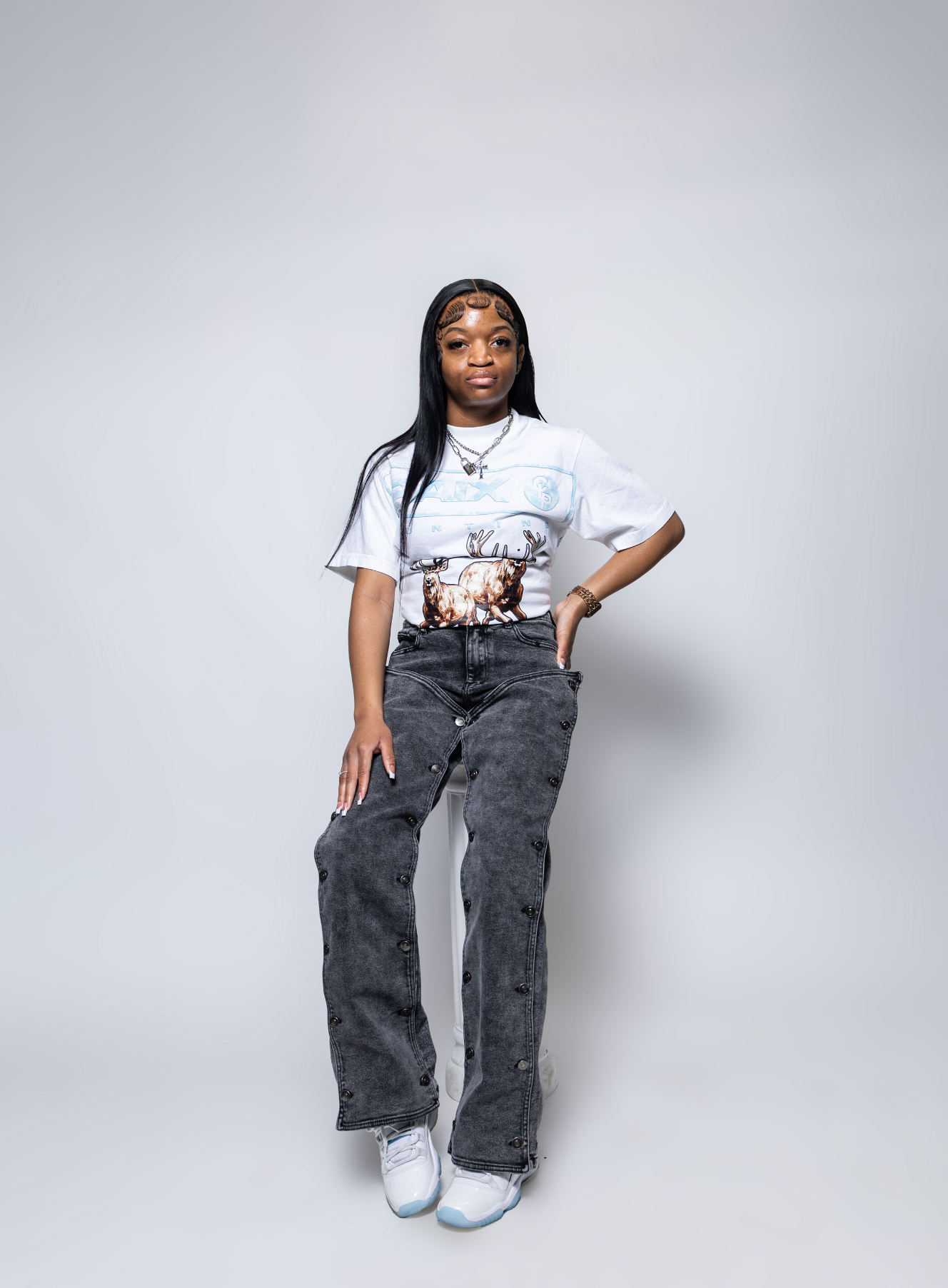CLP PAIX HUNTING ESSENTIAL TEE WHITE LEGEND BLUE CAMO